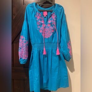 Blue and Pink Embroidered women’s Lilly Pulitzer